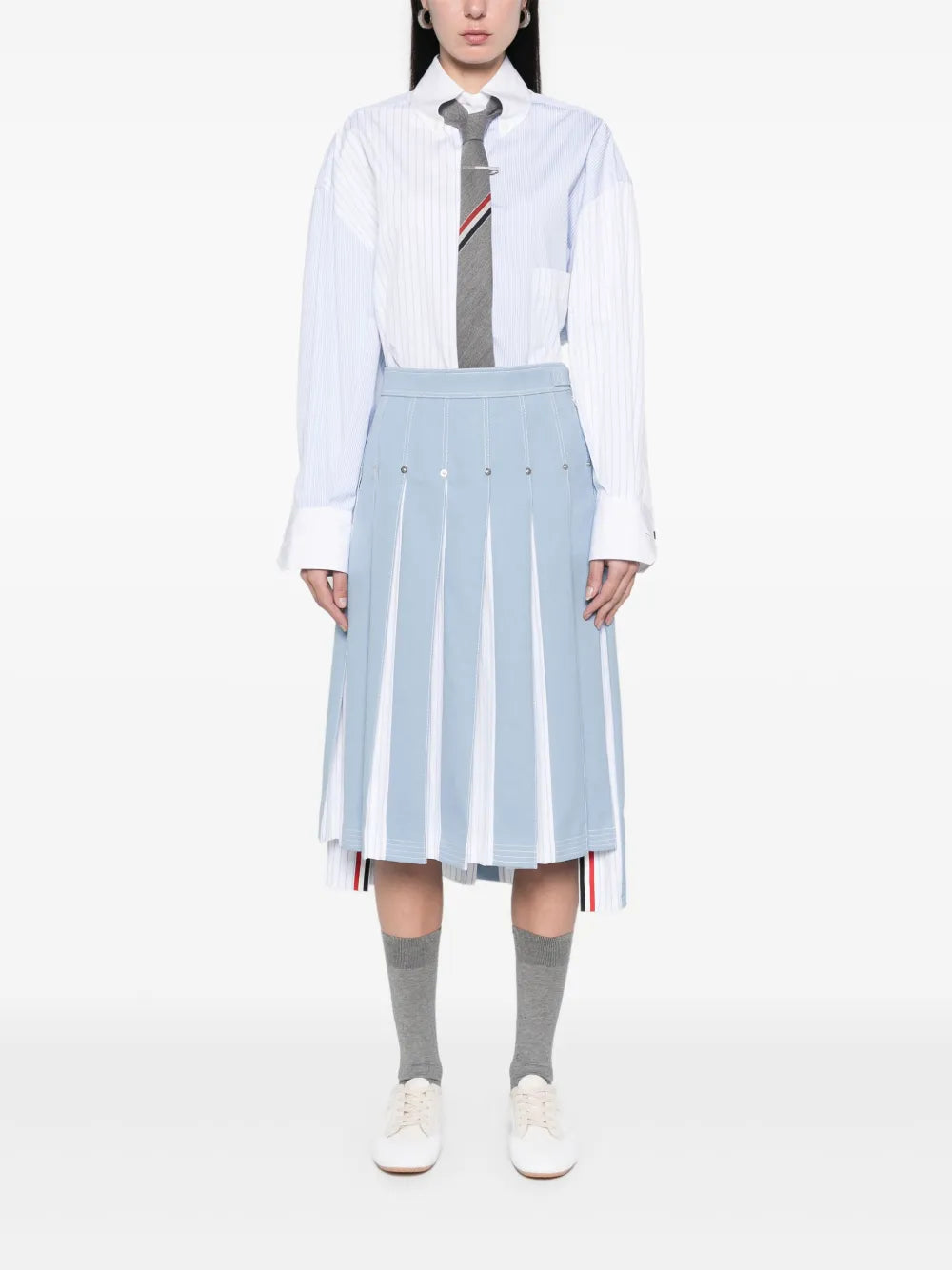 Pinstriped Poplin Shirt