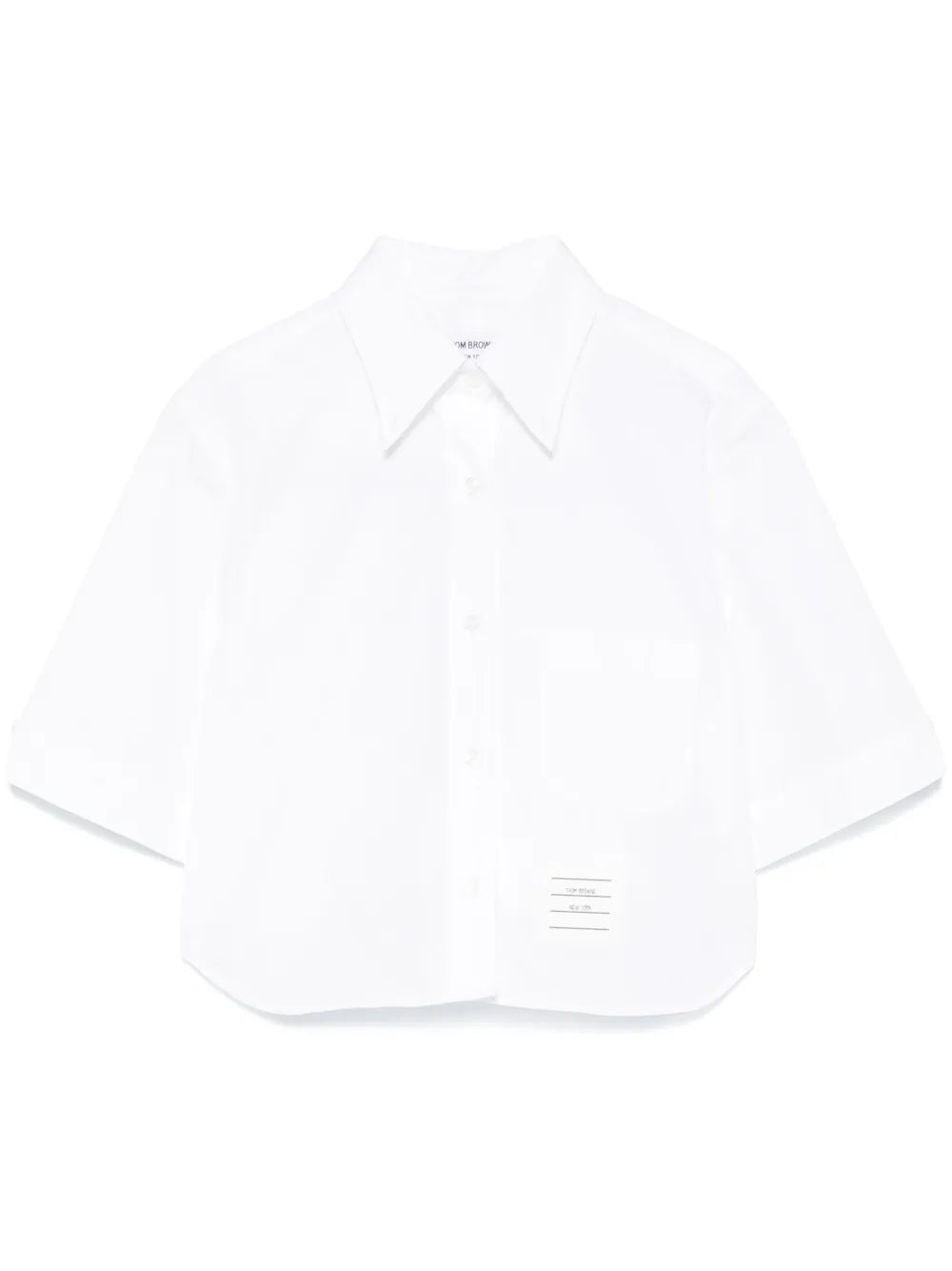 Cropped Poplin Shirt