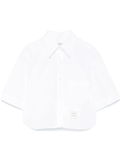 Cropped Poplin Shirt