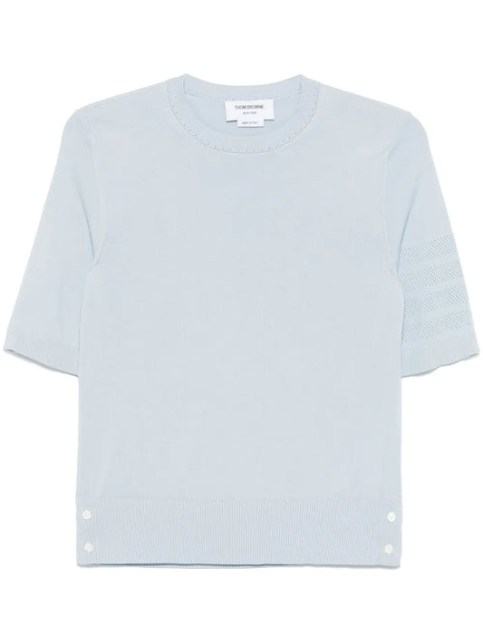 4-Bar Pointelle T-Shirt