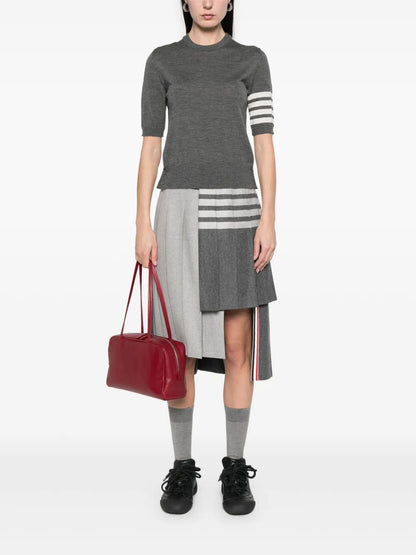 4 Bar Stripes Fine-Knit T-Shirt