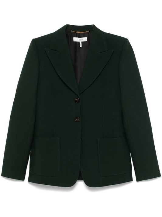 Wool Crepe Blazer