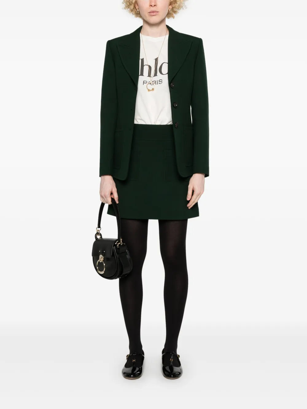 Wool Mini Skirt