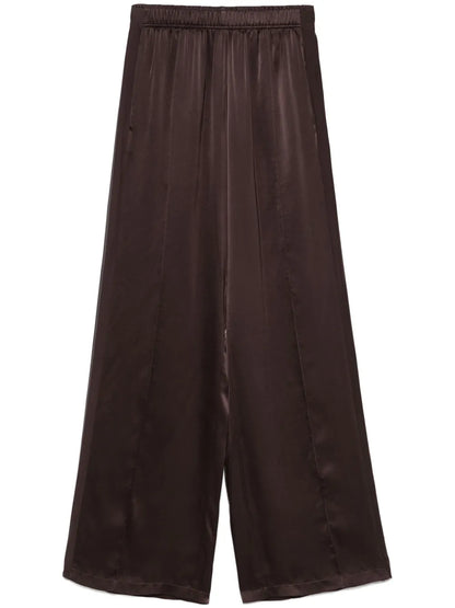 Satin Straight-Leg Trousers