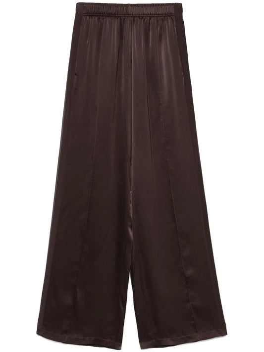 Satin Straight-Leg Trousers