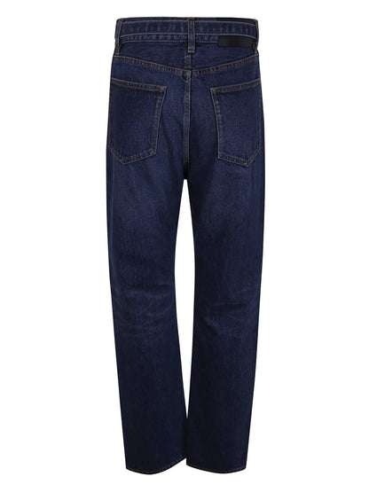 Belted Straight Jeans