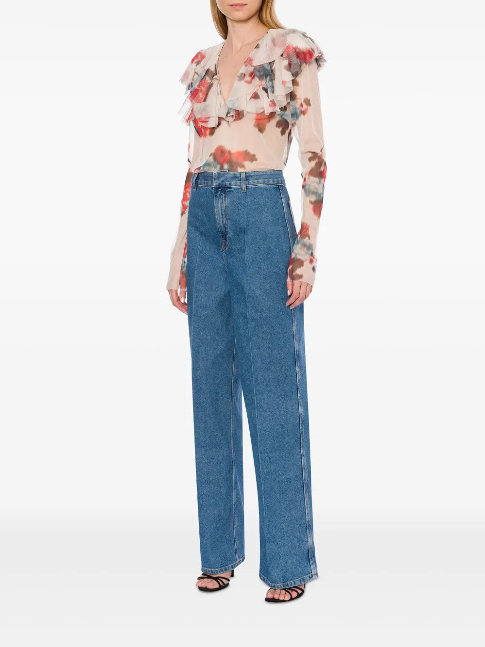 Floral-Print Top