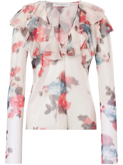 Floral-Print Top