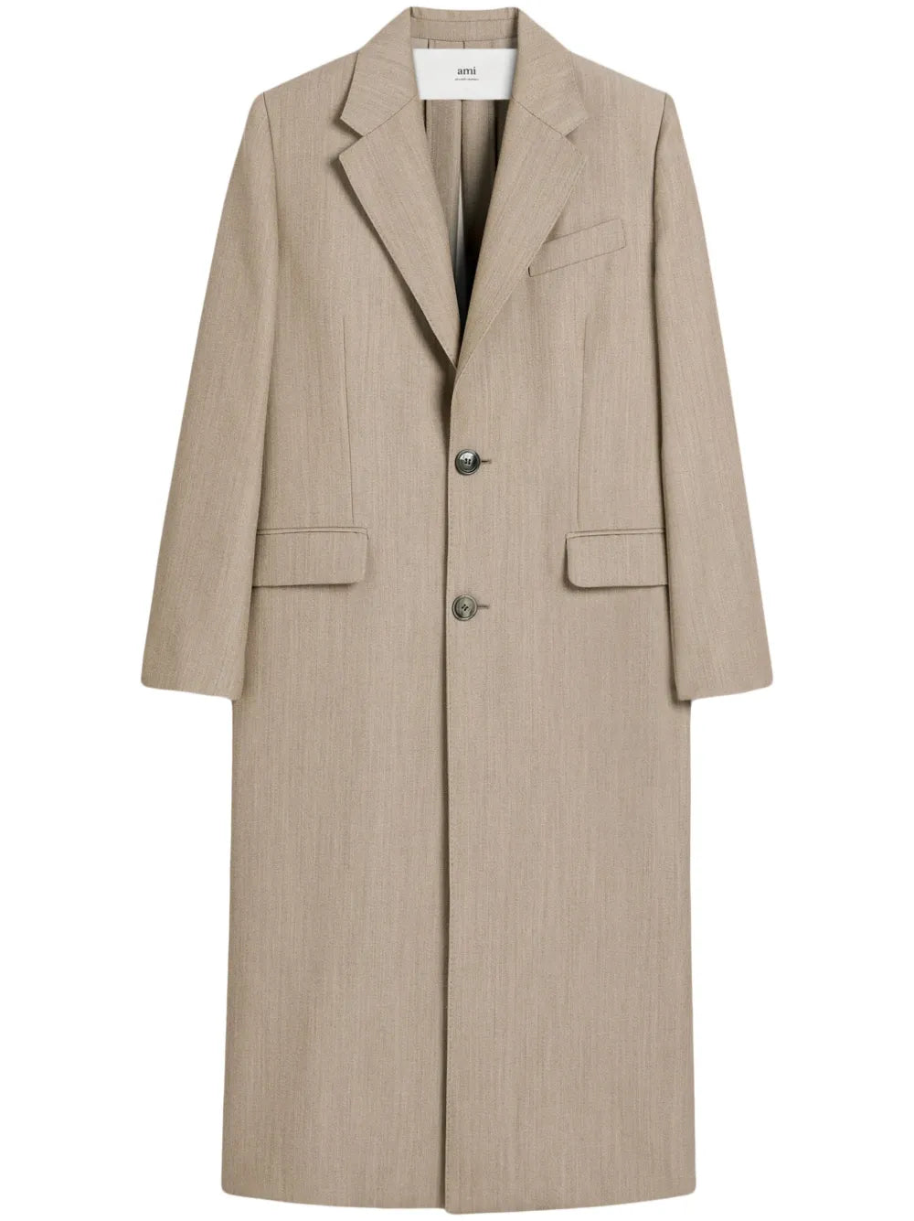 Slit-Detail Maxi Coat