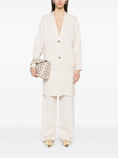 Knitted Straight-Leg Trousers