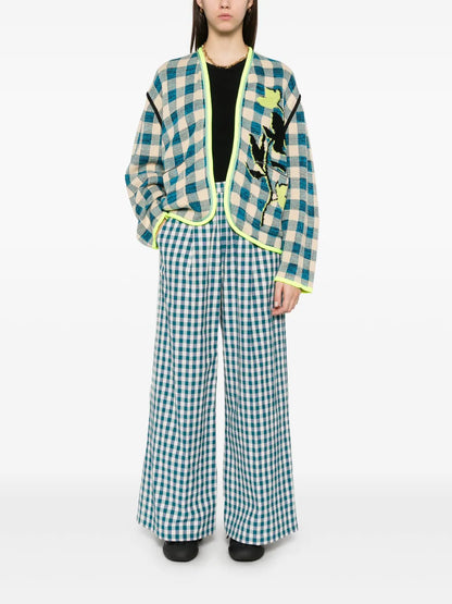 Check-Pattern Trousers