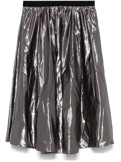 Metallic Midi Skirt