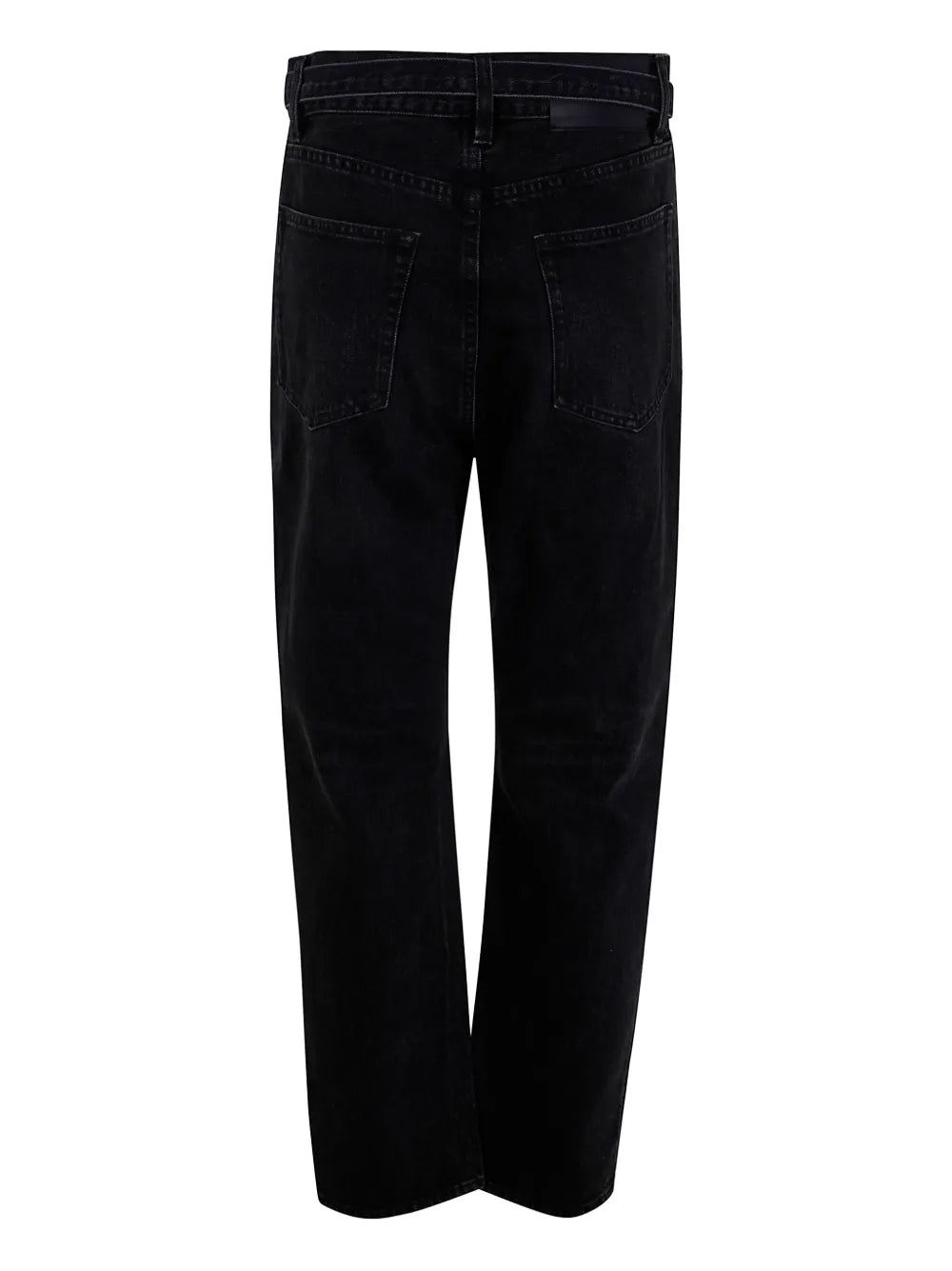Belted Straight Jeans