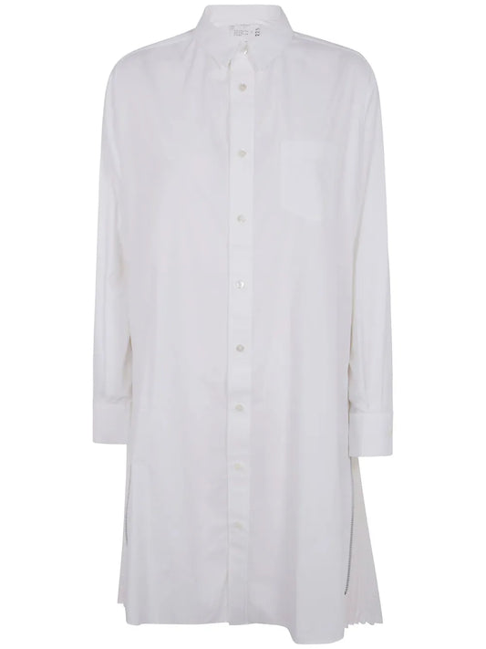Pleated Shirtdress