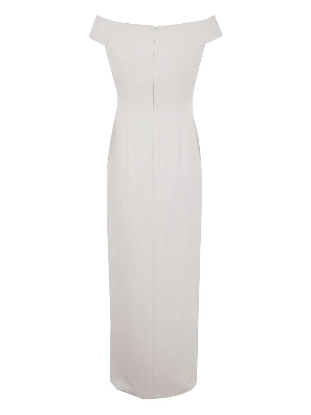 Off-Shoulder Crepe Gown