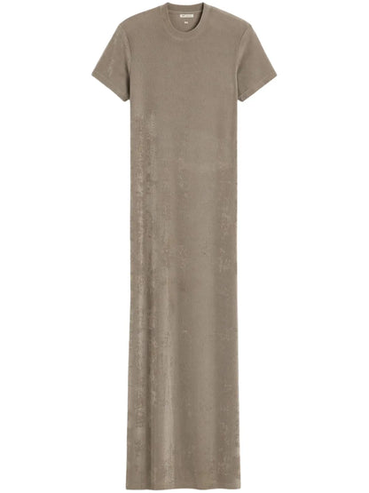 Short-Sleeved Long Dress