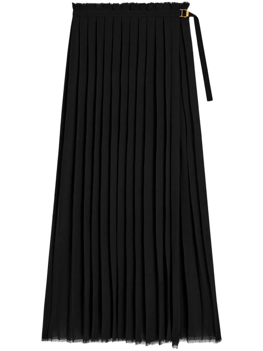Long Pleated Skirt