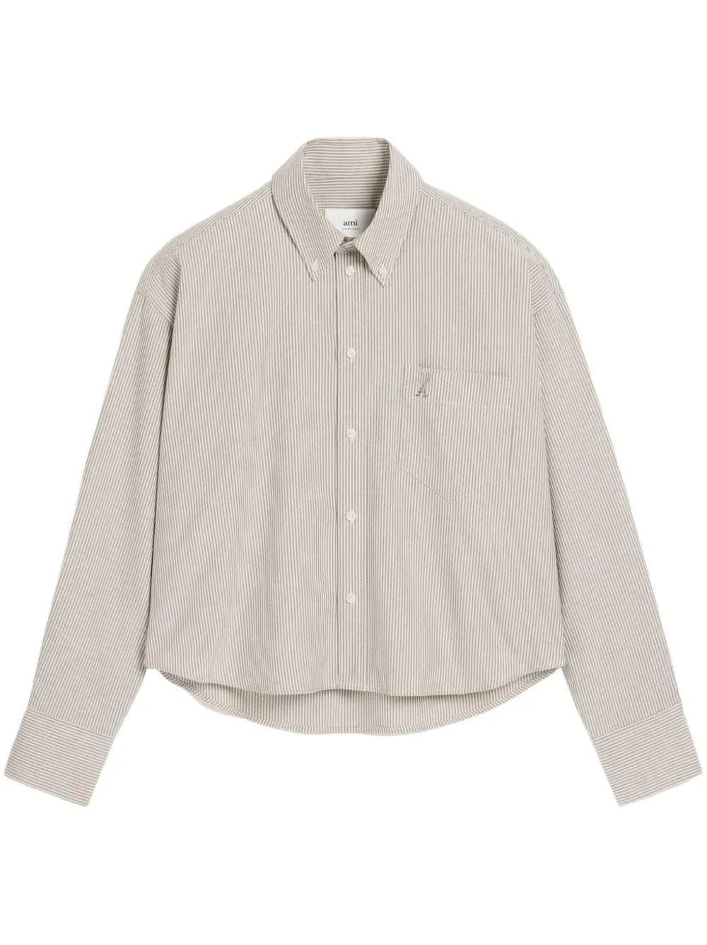 Button-Down Cropped Shirt