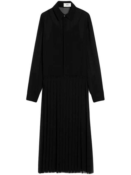 Pleated Maxi Dress