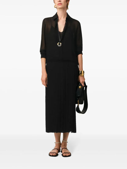 Pleated Maxi Dress