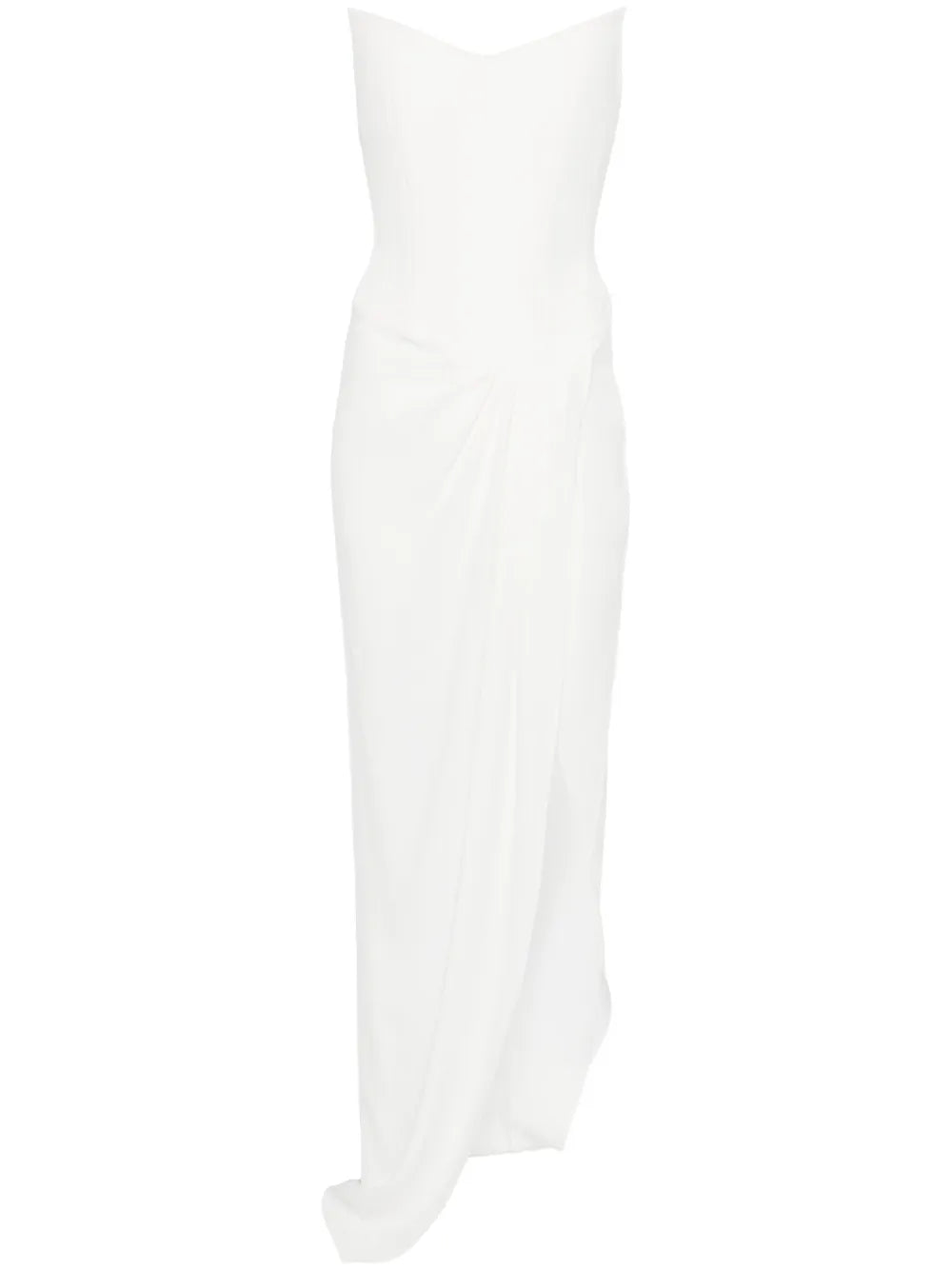 Crepe Corset Maxi Dress