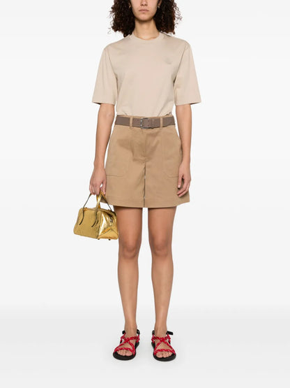 Cotton Gabardine Shorts