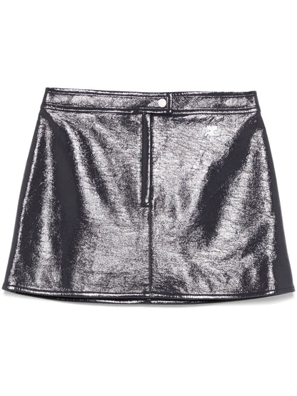 Reedition Vinyl Mini Skirt