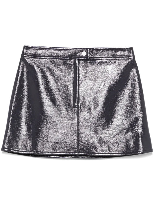 Reedition Vinyl Mini Skirt