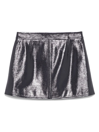 Reedition Vinyl Mini Skirt