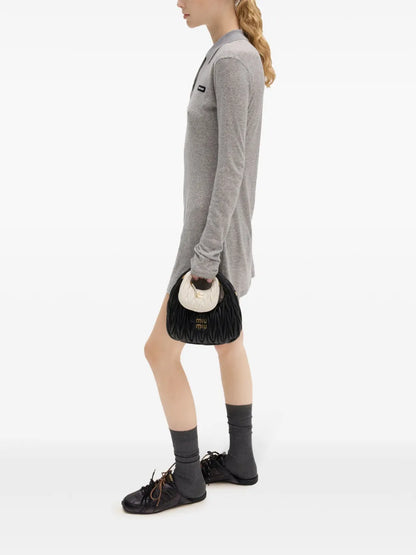 Ribbed-Knit Mini Dress