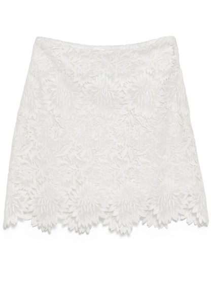 Floral Lace Mini Skirt