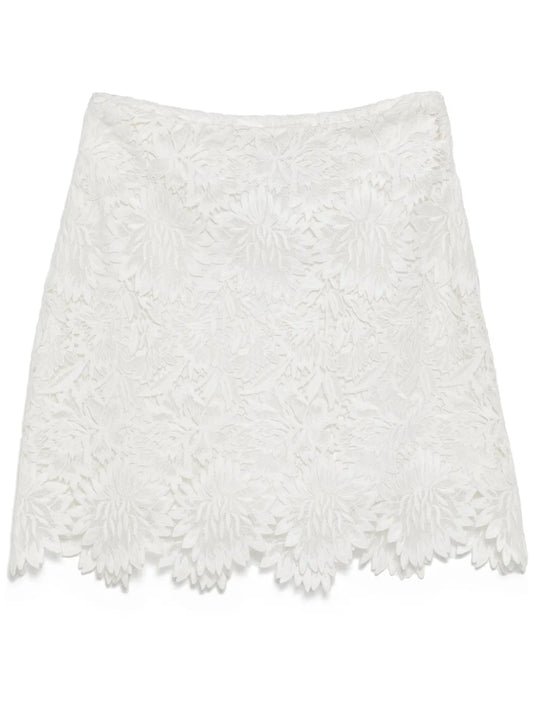 Floral Lace Mini Skirt