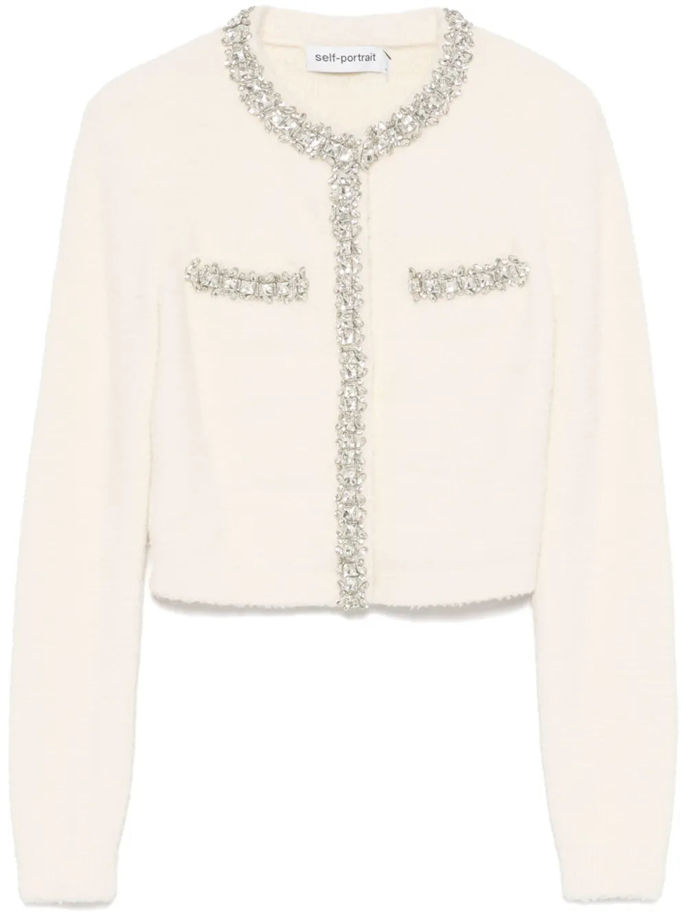 Crystal-Embellished Cardigan
