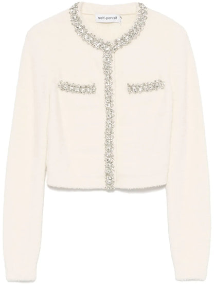 Crystal-Embellished Cardigan