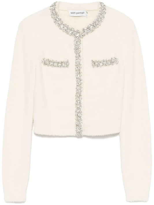Crystal-Embellished Cardigan