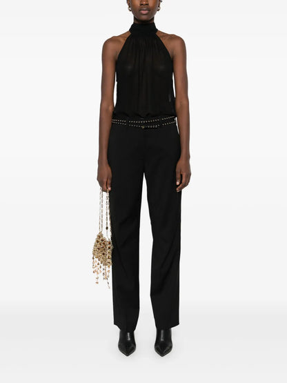 Semi-Sheer Silk Blouse