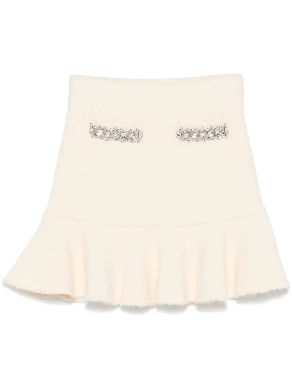 Crystal-Embellished Mini Skirt