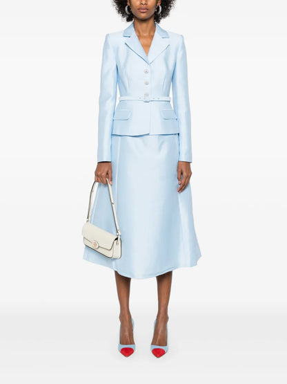 Taffeta Midi Dress