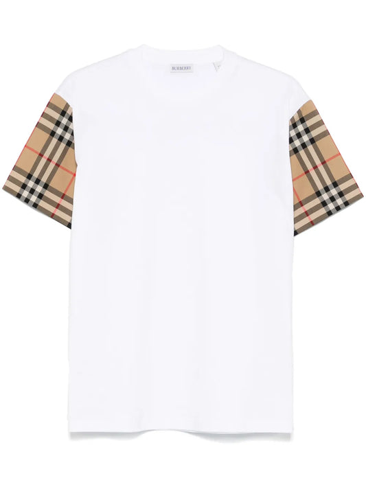 Vintage Check-Detail T-Shirt