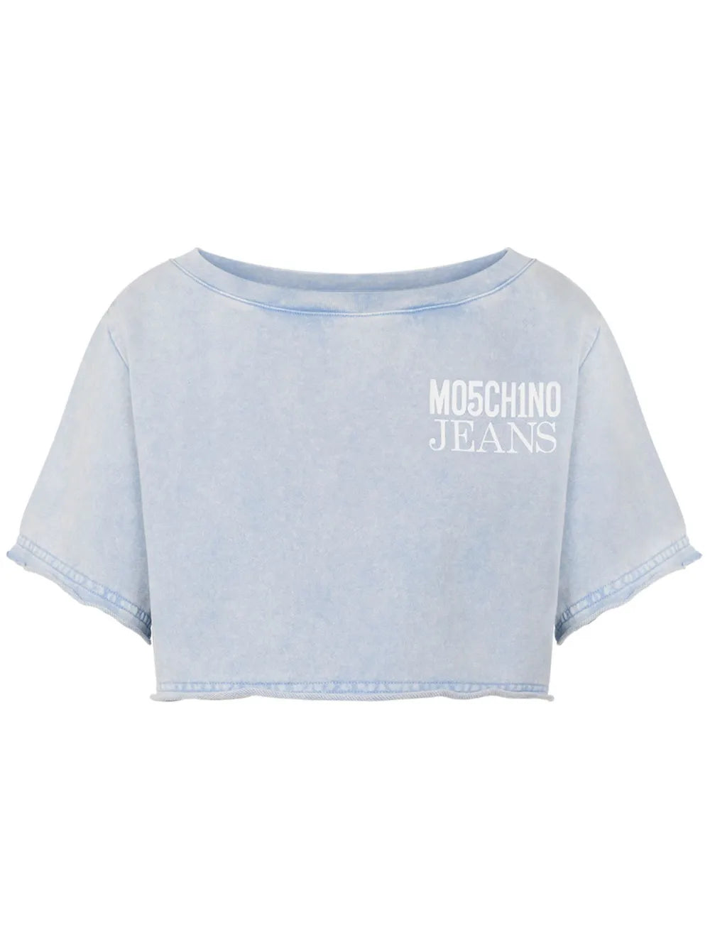 Denim Cropped T-Shirt