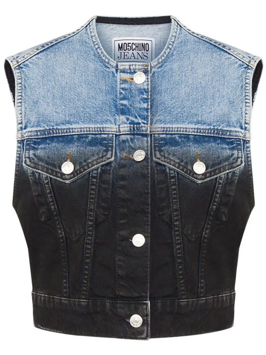 Gradient Denim Gilet