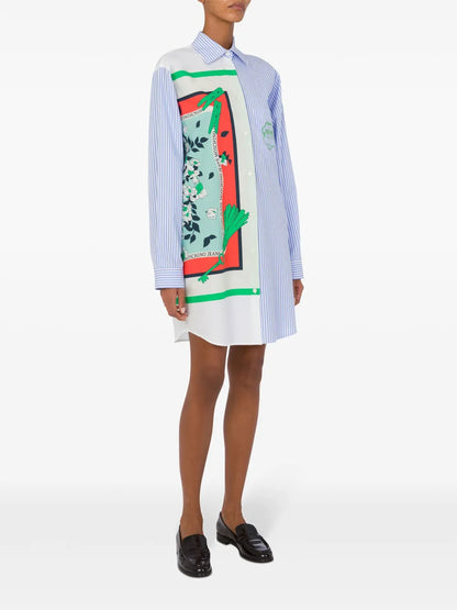 Patchwork Shirt Dress