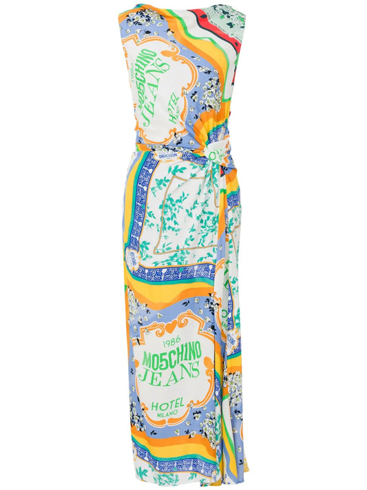 Printed Midi Dress