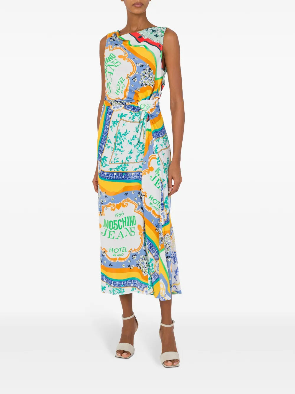 Printed Midi Dress