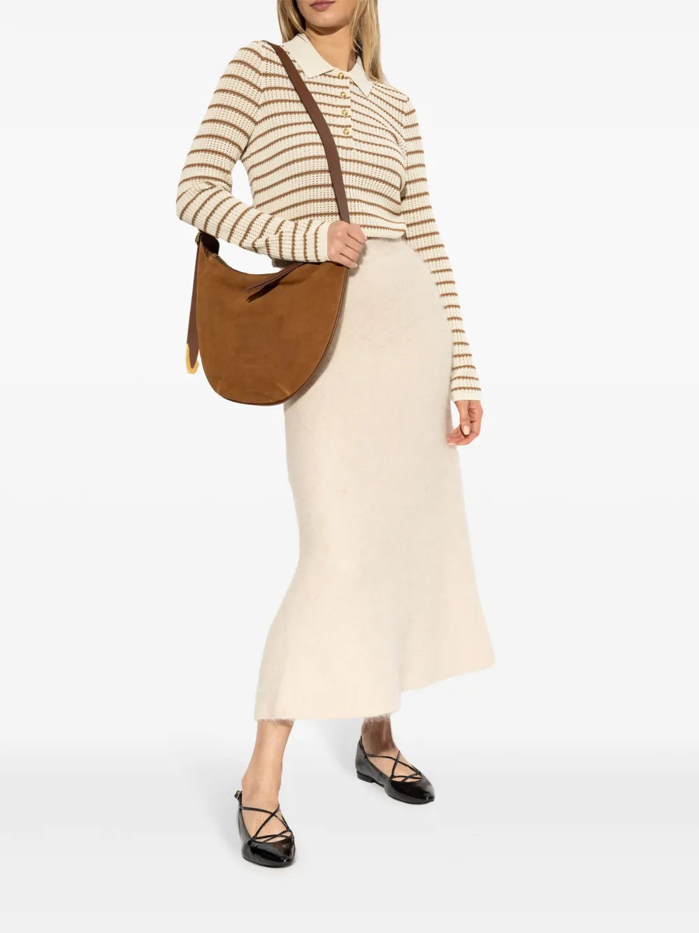 The Knit Rib Polo Top