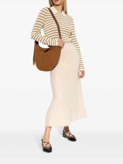 The Knit Rib Polo Top