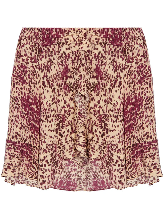 Ozany Draped Mini Skirt