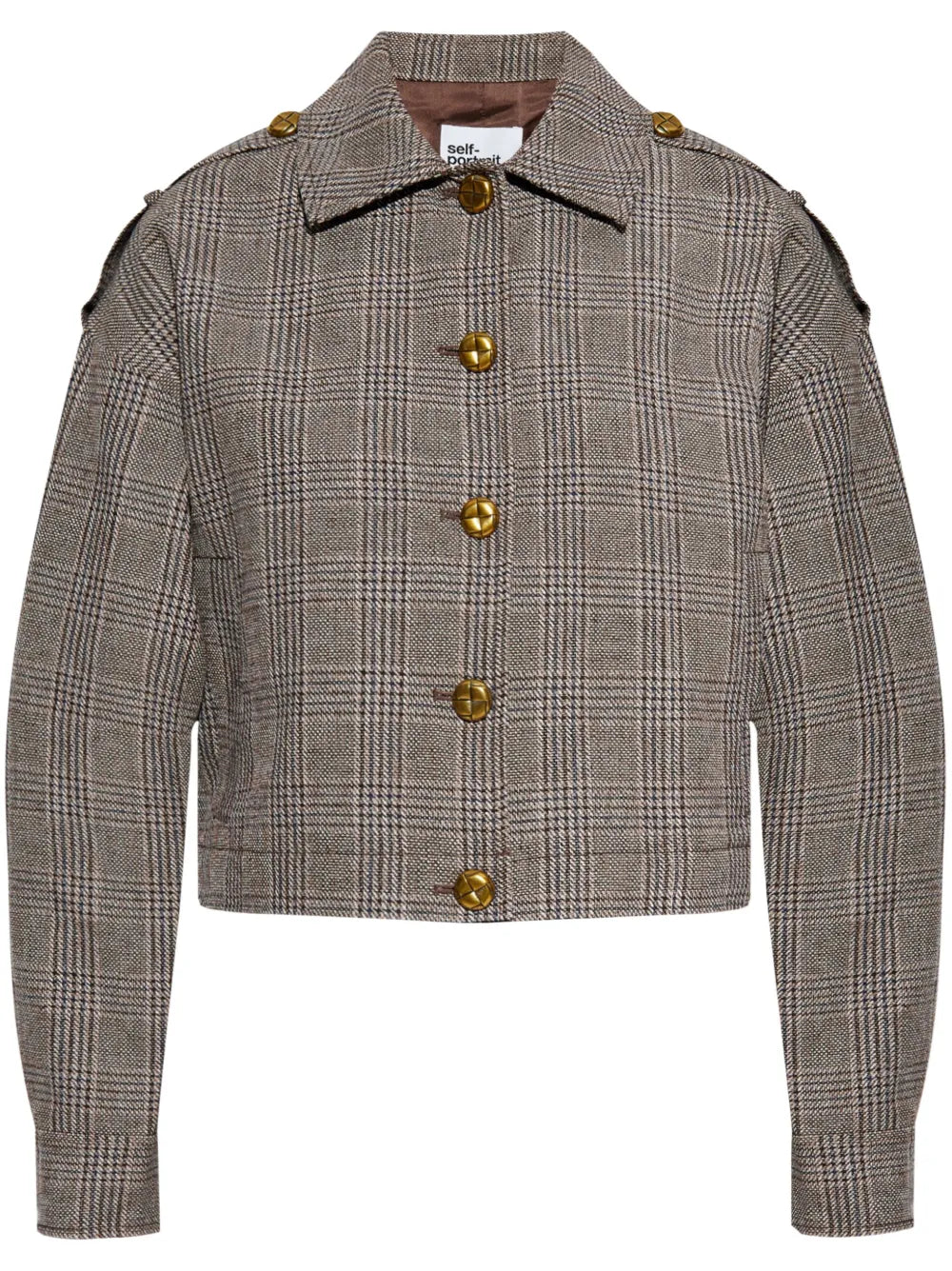 Crop Checkered Jacket