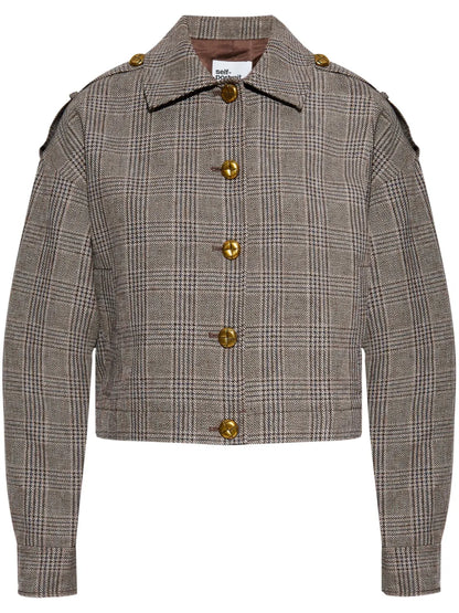 Crop Checkered Jacket