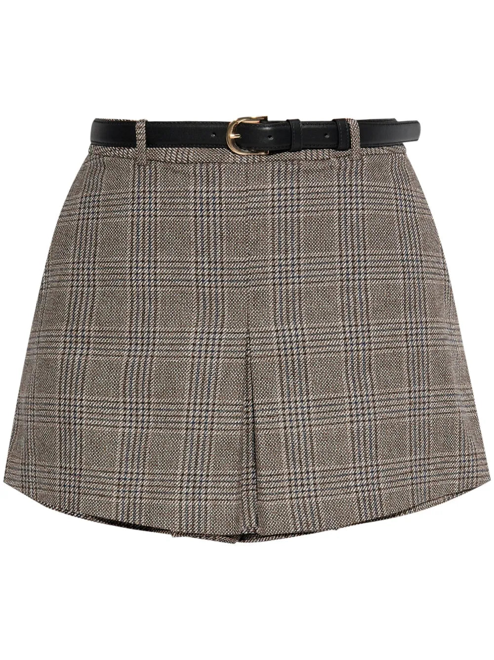 Checkered Pleated Skort